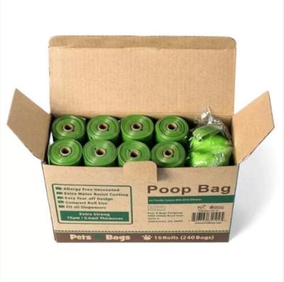 China Non Toxic  Biodegradable PLA Water Soluble Poop Bags for sale