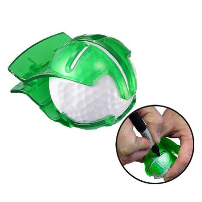 China Low MOQ Sports Factory Price Golf Accessories Product Golf Ball Liner Colored Plastic Golf Ball Line Marker Kit With Marking Pen for sale