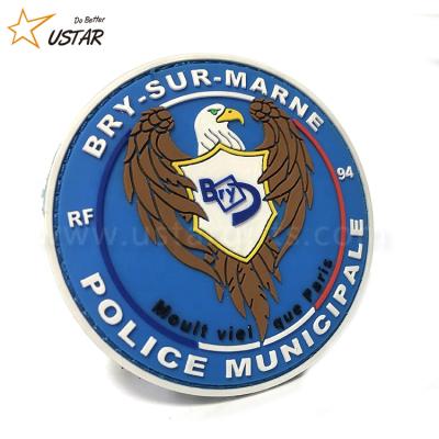 China Cheap Custom 3D OEM 3D Logo Name Garment Soft Rubber Embossed Rubber PVC Label Patches for sale