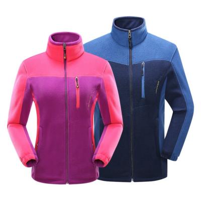 China Sustainable Winter Heavyweight Fleece Jacket With Zipper Two Cardigan Color Combination For Mens And Womens Apparel In Stock / OEM for sale