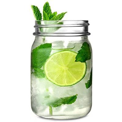 China Viable Wholesale Custom Glass Food Grade Mason Jar Cups With Lid and Straw for sale