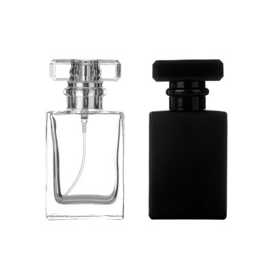 China 30ml 50ml 100ml Cosmetic Empty Rectangular Perfume Bottle Spray Luxury Square Glass Bottle For Perfume Oil for sale