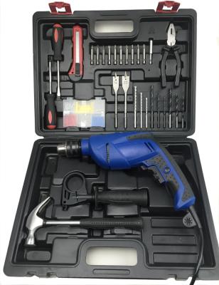 Κίνα 13mm Impact Drill Machine Complete with 138 piece Kit Smart Household Tool Set 710w προς πώληση