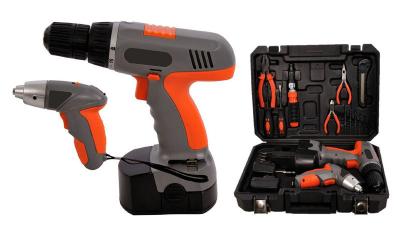 China 4.8V 1/4” Li-ion 1.3Ah Cordless Screwdriver Sets Cordless Power Tools Kit for DIY for sale