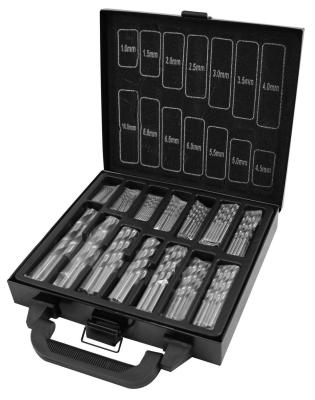 China 99pcs Twist Titanium Drill Bit Sets for Drilling Metal , DIN 338 Standard HSS Drill Bits for sale