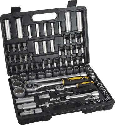 China 86Pcs 1/4'' & 1/2'' Ratchet and Socket Set Household Hand Tools with EXTENSION BAR for sale