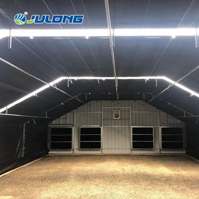 China Speaical Medicinal Plants Blackout Greenhouse Deprivation Fully Automatic Lightweight Greenhouse For Sale for sale