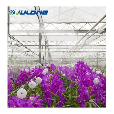 China Simple structure and easy assemly polycarbonate sheet greenhouse for flowers mounted orchid for sale