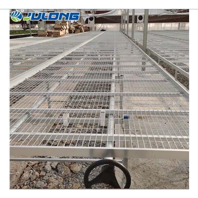 China Save Space Seedling Ebb And Flow Benches Rolling Tables For Greenhouse for sale