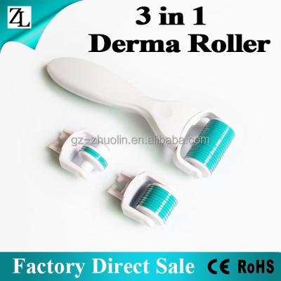 China Anti-hair removal promotions! ZL Factory Direct Sale Derma Roller 3 in 1 Kit, Dermaroller Manuafacturer for sale