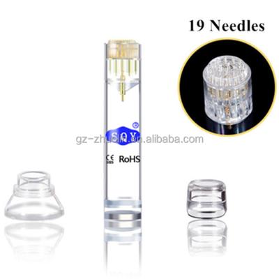 China 2018 New Anti Hair Removal AutoImport Gold Derma Stamp With 7ml Capacity For Skin Care for sale