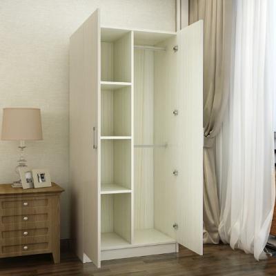 China (Height)Adjustable Bedroom Furniture Wardrobe Closet Fabric Clothes White Wood Wooden Style for sale