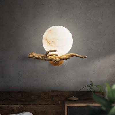 China Modern Decorative Hand Design Lamp Art Marble Wall Lamp Living Room Bedroom Wall Decor Modern Indoor Home Lamp for sale