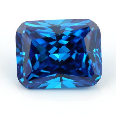 China Excellent Star Cut Gemstone Octagon Princess Green Blue Topaz CZ Stone for sale