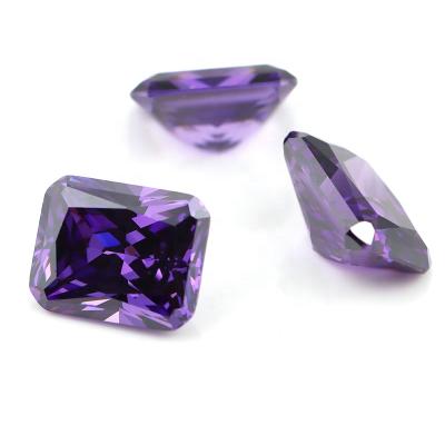 China Star Amethyst Price Princess Stone Octagon Cut Gemstones Purple Topaz Stones CZ for sale