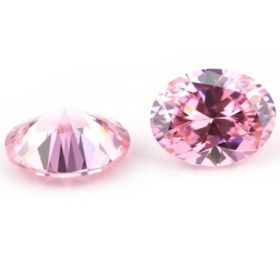 China Star Factory Price CZ Stone Rose Shape Oval Zircon Loose Gemstone for sale