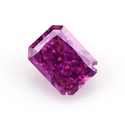 China Star Rose Pink Amethyst Gemstone Loose Octagon CZ Ice Cut Radiant Stone Crushed Zircon for sale