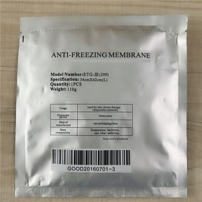 China Protect Skin 3 Years Warranty Anti Kryolipolysis Freezing Membrane For Cryolipolysis Slimming Machine Freezefats Antifreeze Pad 60G 70G 110G for sale