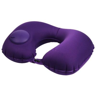 China Inflatable in Stock Hot Sale Plastic Inflatable Neck Pillow napscarf Travel Rests for Airplane Traveling/Air Travel Inflatable Pillow for sale