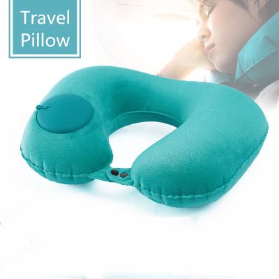 China Fashionable Custom Made High Quality U Neck Inflatable Car Airplane Nap Nap Afternoon Rest Comfort Travel Pillow for sale