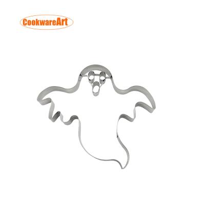 China Viable The Large Ghostspirit Shape Stainless Steel Cookie Cutter For Halloween for sale