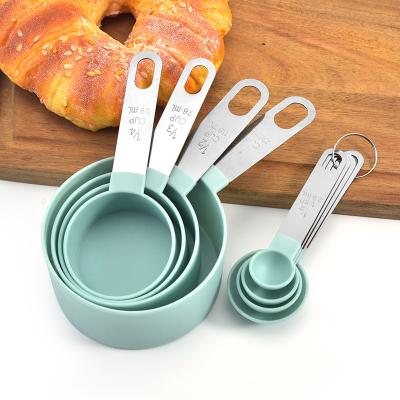 China Viable BPA Free and Dishwasher Safe Set of 8 Piece Plastic Measuring Cups and Dosers for sale