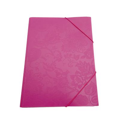 China Durable Custom Plastic Embossing Display Book Conference Folder Pocket Document File Folder for sale