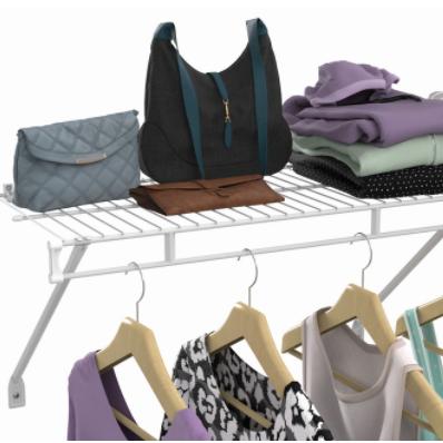 China New Arrival (Size) Adjustable Wire Closet Organizer Shelf Kit for sale