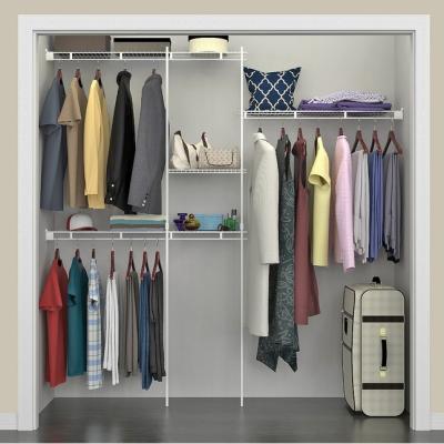 China Easy Assemble Metal Wall Shelving System Wardrobe Shelves Wire Hanging Cabinet for sale