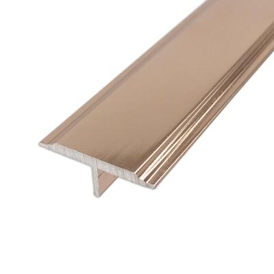 China Modern Aluminum T Wall Edge Trim Decorative Metal Junction Panel For Cabinet for sale