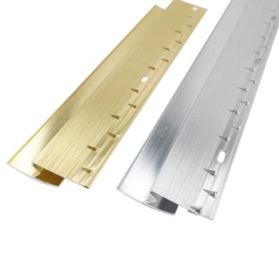 China Modern Aluminum Z Edge Carpet Profile Door Floor Bar Trim Floor Edge Connect Trim Profile for sale