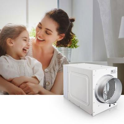 China Hotel Commercial Whole Room 130 Pint Ceiling Ducted Dehumidifier for sale