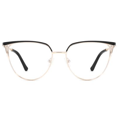 China 2021 Colorful Designer Style Eyewear Many Fashion Glass Woman Optical Frame Metal for sale