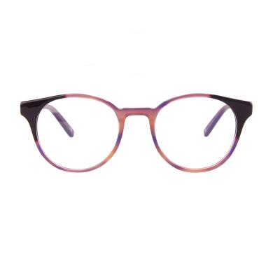 China Retro Trendy Vintage Fashion Logo Round Acetate Optical Frame Custom Glasses Eye Glass Frames for sale