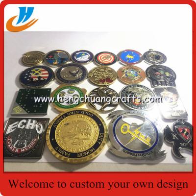 China Wholesale coins,kinds of metal challenge souvenir coins with plated gold silver copper for sale