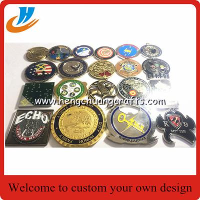 China Kinds of metal coins,challenge die cast coins with custom police metal coin design logo for sale