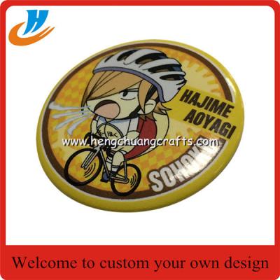 China Cheap Metal Button Badge/ Mirror Button Badge Pin/ Wholesale Custom Tin Badge for sale