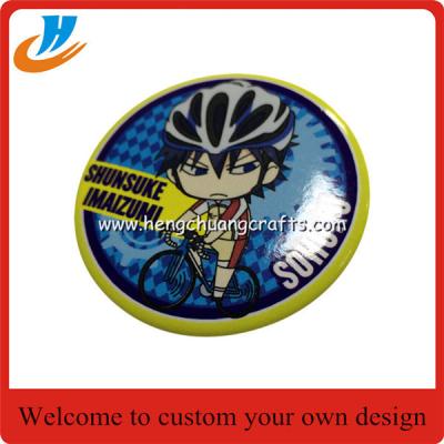 China Custom Cute Tin Emblem Button Badge,Cartoon button tin badge for Advertising Gifts for sale