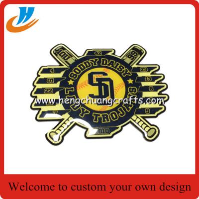 China Offset process baseball badges,fast production baseball metal lapel pin for sale