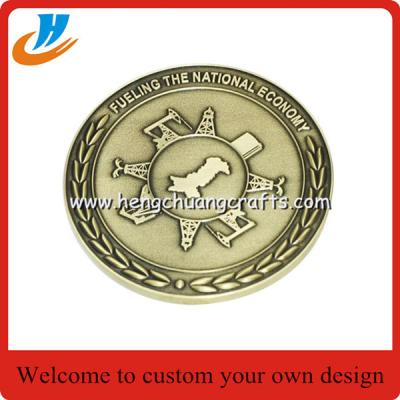 China Souvenir coin,challenge military coin with gold silver antique brass plated for sale