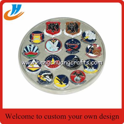 China Police metal military coins/Metal coins with custom your design coins for sale