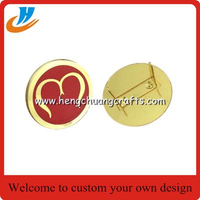 China Luggage buckle badge bag buckle pin custom, soft enamel with custom for sale