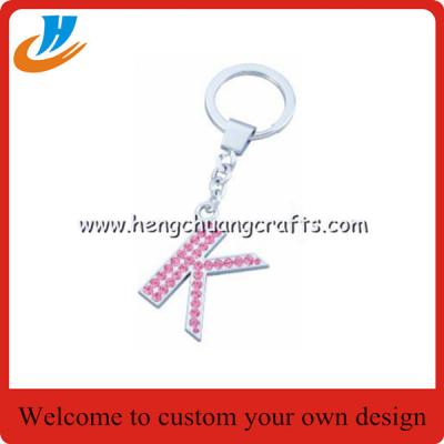 China Custom alphabet keychain holder,letter tag keychain with custom,tag holder key chains welcome custom for sale