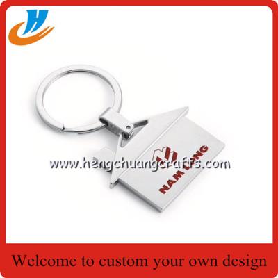 China Custom apple keychain,any logo keychain with laser or print logo for sale