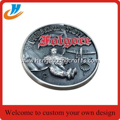 China 3D challenging metal coins,3D alloy die cast metal coin with old silver plated for sale