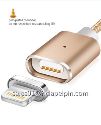 China Quick Charging 2.4A Micro USB Adapter Data Sync Magnetic Charging Cable For Iphone Samsung for sale