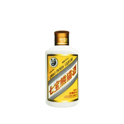 China Moderate drinking thin liquid selling liquor Shanghai Qibao Panda Brand whiteness mineral spirit bottiglie pure liquore vetro for sale