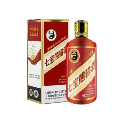 China Moderate Drinking Shanghai Qibao Panda Brand Traditional Chinese Premium Maotai-flavor White Liquor for sale