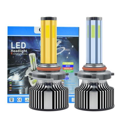 China Manufacturer N6 16000lm 120W 360 LED Headlight Aluminum Super White Auto Car Vehicles Headlights Front Lights Led 9005 for sale