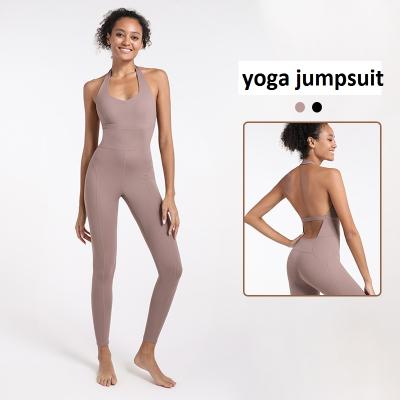 China High Quality Women's Breathable Skin Feeling Super Soft Lightweight Yoga Running Active Jumpsuit Yoga Overalls for sale